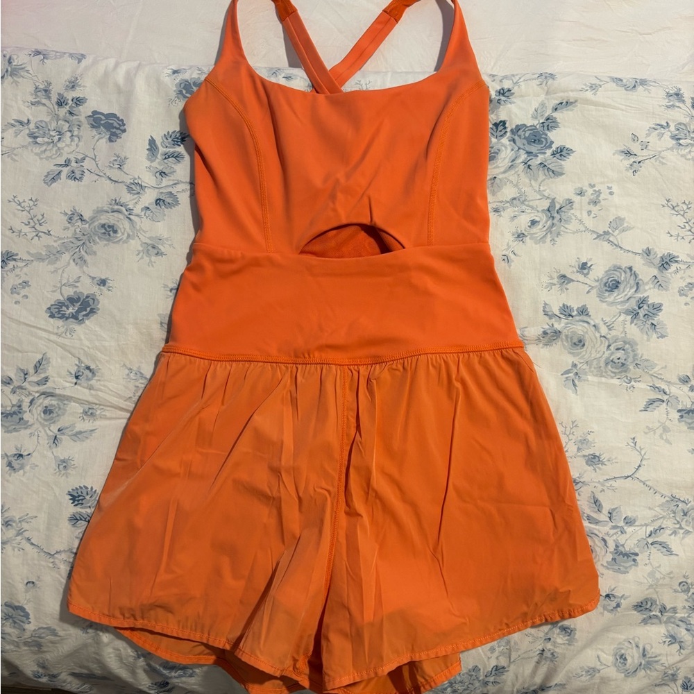Orange Athletic Romper